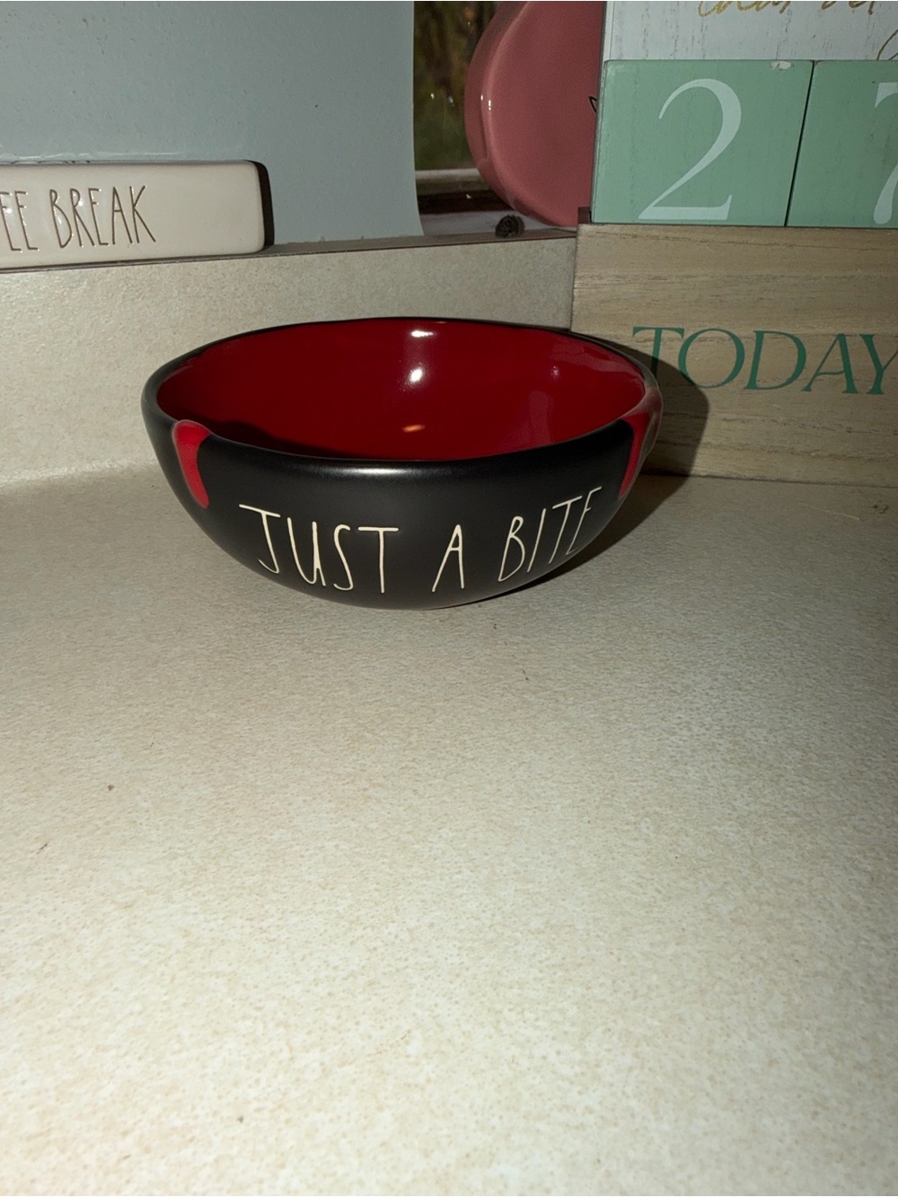 Rae Dunn Halloween just a bite Bowl